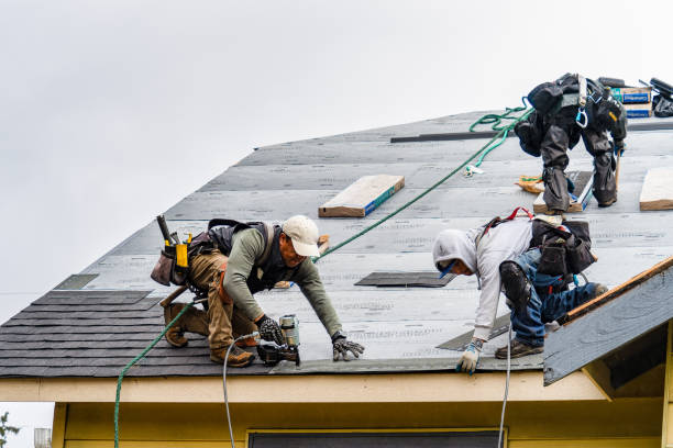 Professional Roofing technician working in Hancock, IA